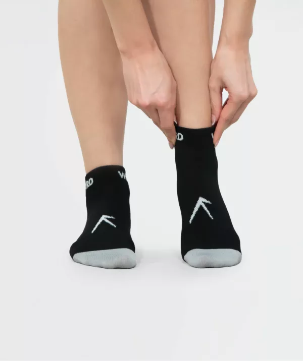Unisex Ankle Polyester Socks - Pack of 3 Black Image 2