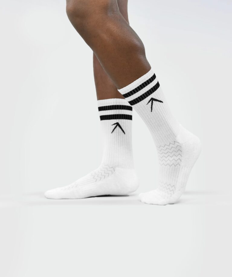 Unisex Stripes Crew Cotton Socks - Pack of 3 White Image 1