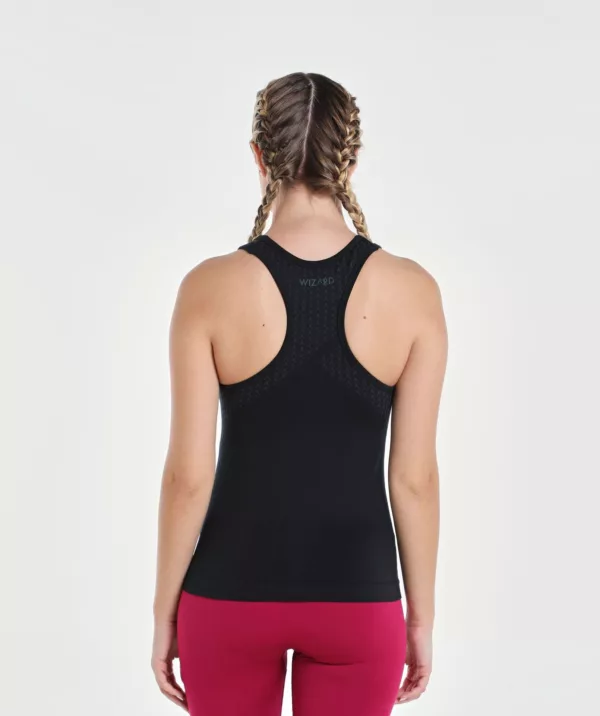 Women Brave Seamless Fitted Tank Black Image 2